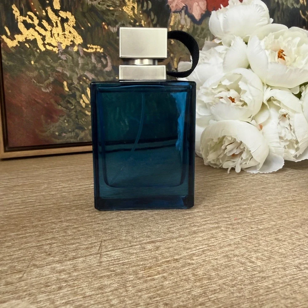 Tempt Eau de Cologne for Men 3.4 fl oz 100 ml Spray Bottle‎ Blue Glass